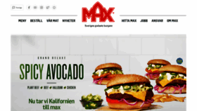 What Max.se website looked like in 2021 (2 years ago)