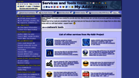 What My-addr.com website looked like in 2021 (2 years ago)