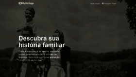 What Myheritage.com.br website looked like in 2021 (4 years ago)