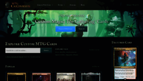 What Mtgcardsmith.com website looked like in 2021 (2 years ago)