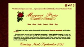 What Margaretporter.com website looked like in 2021 (2 years ago)