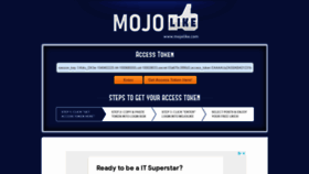 What Mojolike.com website looked like in 2021 (2 years ago)