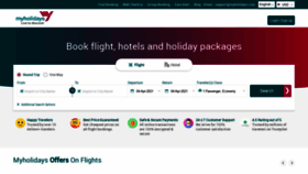 What Myholidays.com website looked like in 2021 (2 years ago)