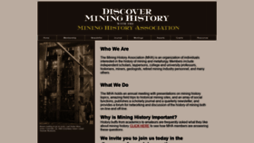 What Mininghistoryassociation.org website looked like in 2021 (2 years ago)