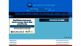 What Maxbroking.com website looked like in 2021 (2 years ago)