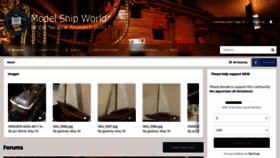 What Modelshipworld.com website looked like in 2021 (4 years ago)
