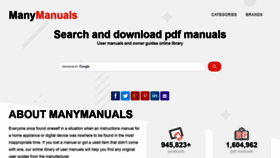 What Manymanuals.com website looked like in 2021 (2 years ago)