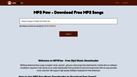What Mp3paw.tv website looked like in 2021 (2 years ago)