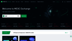 What Mexc.com website looked like in 2021 (2 years ago)