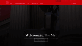 What Metmuseum.org website looked like in 2021 (2 years ago)