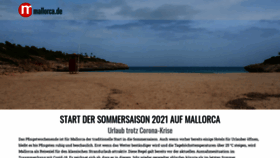 What Mallorca.de website looked like in 2021 (2 years ago)