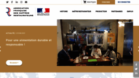 What Maitresrestaurateurs.fr website looked like in 2021 (2 years ago)