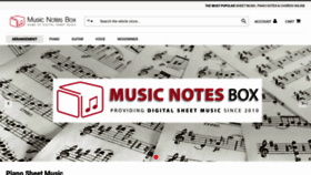 What Musicnotesbox.com website looked like in 2021 (2 years ago)