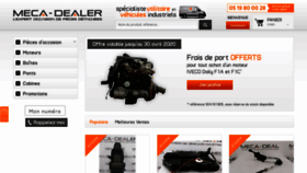 What Meca-dealer.com website looked like in 2021 (2 years ago)