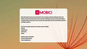 What Mobici.be website looked like in 2021 (2 years ago)