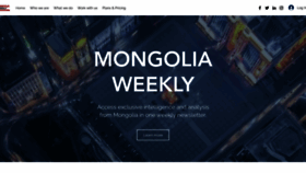 What Mongoliaweekly.org website looked like in 2021 (2 years ago)