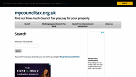 What Mycounciltax.org.uk website looked like in 2021 (2 years ago)