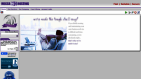 What Meccahosting.co.uk website looked like in 2021 (4 years ago)