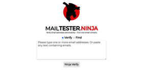 What Mailtester.ninja website looked like in 2021 (2 years ago)