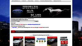 What Mustangcarplace.com website looked like in 2021 (2 years ago)