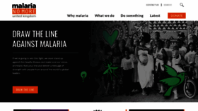 What Malarianomore.org.uk website looked like in 2021 (2 years ago)