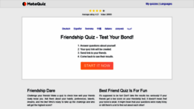 What Matequiz.com website looked like in 2021 (2 years ago)