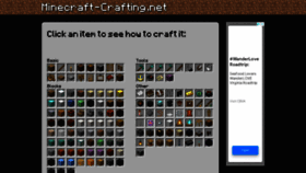 What Minecraft-crafting.net website looked like in 2021 (2 years ago)