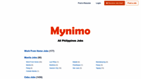 What Mynimo.com website looked like in 2021 (2 years ago)
