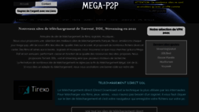 What Mega-p2p.net website looked like in 2021 (2 years ago)