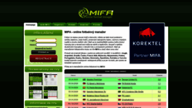 What Mifa.cz website looked like in 2021 (2 years ago)