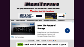 What Merityping.com website looked like in 2021 (2 years ago)