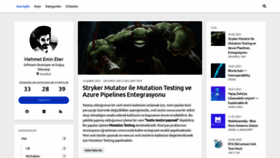 What Mehmetemineker.com website looked like in 2021 (2 years ago)