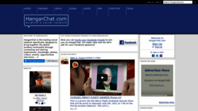 What Myhangarchat.com website looked like in 2021 (2 years ago)