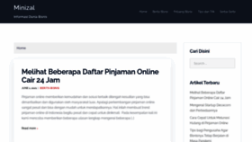 What Minizal.net website looked like in 2021 (4 years ago)