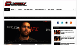 What Mmaweekly.com website looked like in 2021 (2 years ago)