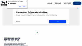 What Mybannermaker.com website looked like in 2021 (2 years ago)
