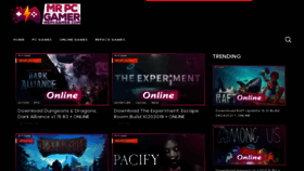 What Mrpcgamer.com website looked like in 2021 (2 years ago)