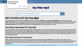 What My-free-mp3.cc website looked like in 2021 (2 years ago)