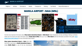 What Manila-airport.net website looked like in 2021 (2 years ago)