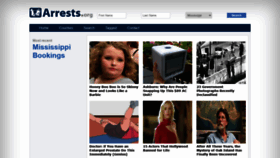 What Mississippi.arrests.org website looked like in 2021 (2 years ago)