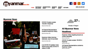 What Myanmarnews.net website looked like in 2021 (2 years ago)