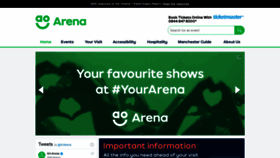 What Manchester-arena.com website looked like in 2021 (2 years ago)