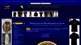 What Mondkalender-online.de website looked like in 2021 (2 years ago)