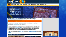 What Magizzle.com website looked like in 2021 (2 years ago)