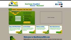 What Maxreturnsrei.com website looked like in 2021 (2 years ago)