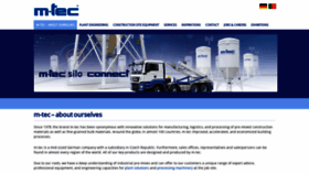 What M-tec.com website looked like in 2021 (2 years ago)