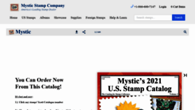 What Mysticstampcatalog.com website looked like in 2021 (2 years ago)