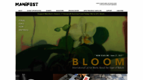 What Manifestgallery.org website looked like in 2021 (4 years ago)
