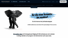 What Moderskeppet.se website looked like in 2021 (2 years ago)