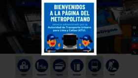 What Metropolitano.com.pe website looked like in 2021 (2 years ago)
